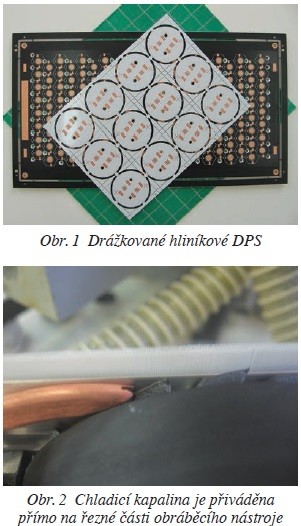 Mechanické zpracování hliníkových DPS – drážkování